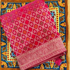 Home bandhani patola silk saree